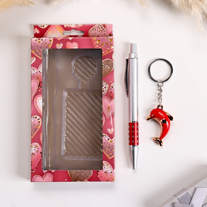 Набор подарочный 2в1 (ручка, брелок)