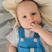 Комплект: футболка и комбинезон Крошка Я BASIC LINE, рост 74-80 см, синий Комплект: футболка и комбинезон Крошка Я BASIC LINE, рост 74-80 см, синий