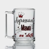 Кружка стеклянная «Фитнес. Лучшая мама», 320 мл Кружка стеклянная «Фитнес. Лучшая мама», 320 мл