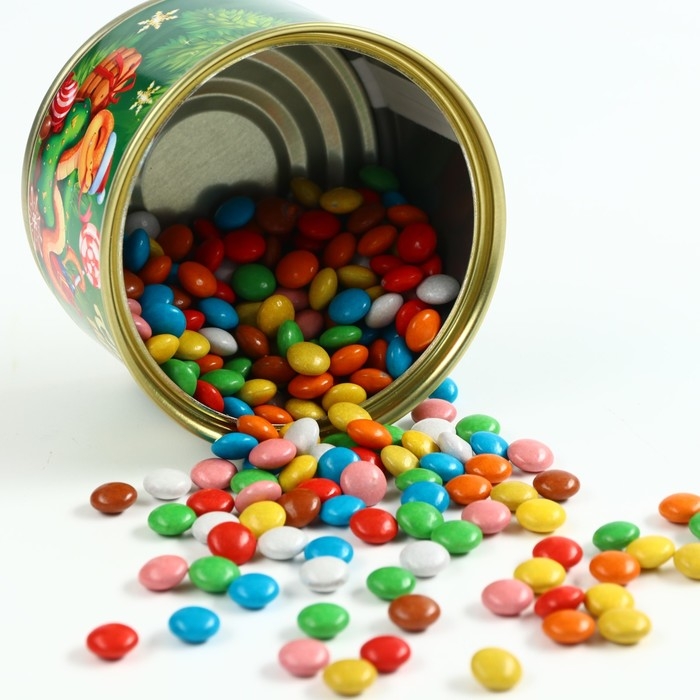 Новый год! Конфеты шоколадные, драже в банке &laquo;Жду чудес&raquo;, 100 г