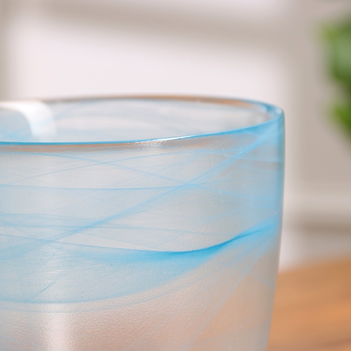 Горшок цветочный с поддоном "Гармония", бирюзовый 1 л