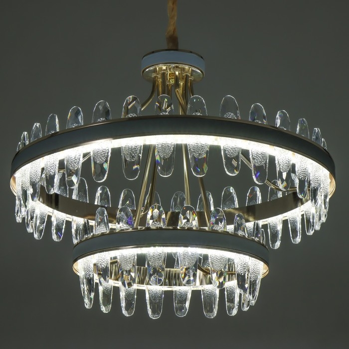 Люстра "Алиссия" LED 160Вт 3 режима золото 73,5х73,5х62 см BayerLux