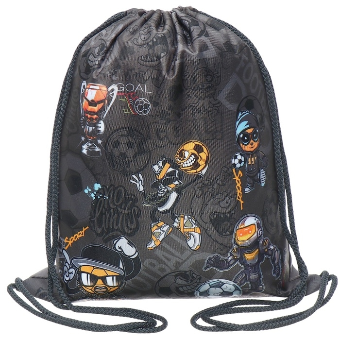 Мешок для обуви 435 х 360 мм, Stavia (плотность 600D с водоотталкивающей ПУ-пропиткой) "Футбол"