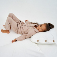 Пижама детская из фланели (рубашка, брюки) KAFTAN "Сердечки", рост 110-116, бежевый