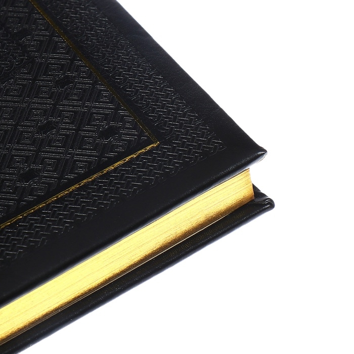 Ежедневник недатированный A5, 176 листов, deVENTE.Symbol, твёрдая обложка из искусственной кожи с поролоном, золотой срез, блок 70 г/м2, чёрный