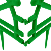 Ограждение декоративное, 32 × 280 см, 7 секций, пластик, зелёное, «Штурвал» Ограждение декоративное, 32 × 280 см, 7 секций, пластик, зелёное, «Штурвал»