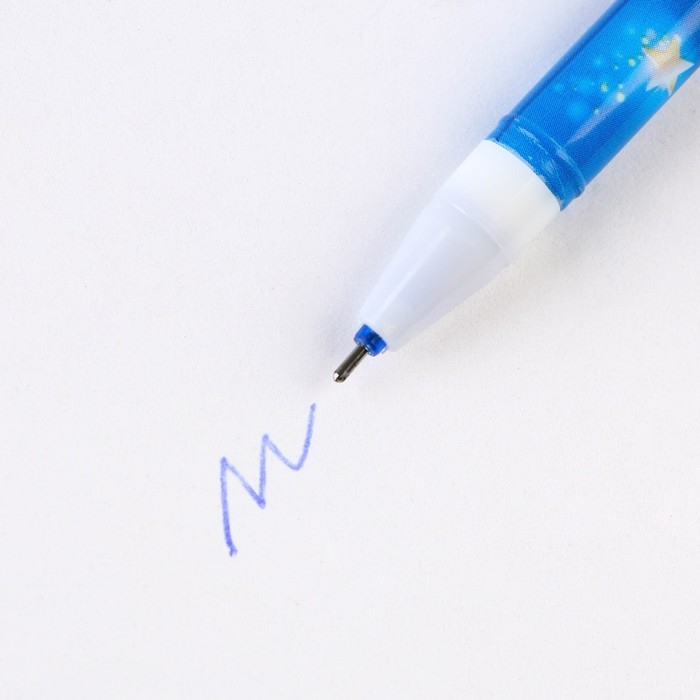 Новый год. Ручка пиши-стирай гелевая и стержни &laquo;Чудеса в твоих ручках&raquo;, синяя паста, 0.5 мм