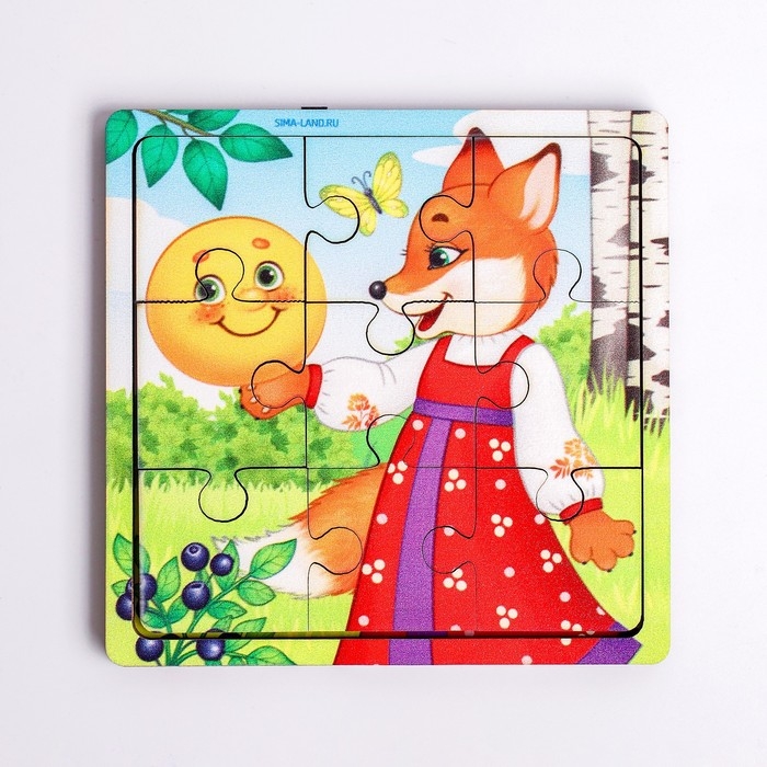 Пазл &laquo;Колобок&raquo;, 9 деталей
