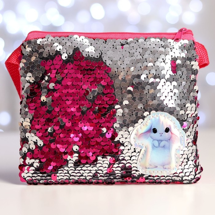 Сумка детская &laquo;Белый зайка&raquo;, 15х18 см