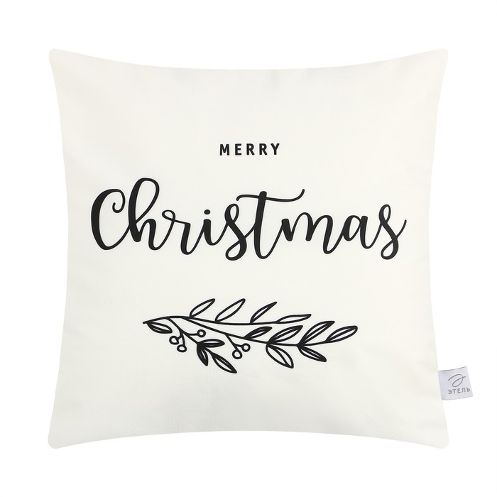 Наволочка декоративная Этель Christmas, 40х40 см, 100 п/э, велюр Наволочка декоративная Этель Christmas, 40х40 см, 100 п/э, велюр