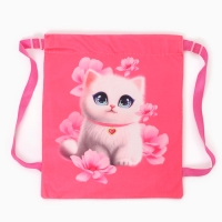 Сумка детская &laquo;Белая кошечка&raquo;, 35 &times; 30 см, цвет розовый
