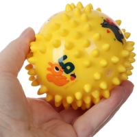 Набор развивающих тактильных мячиков &laquo;Цифры и буквы&raquo;, с пищалкой, 2 шт, Крошка Я