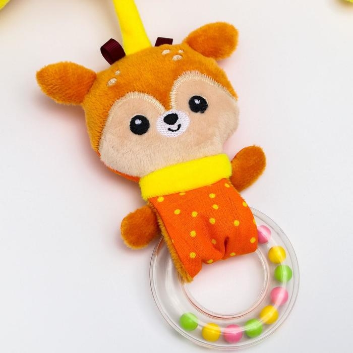 Растяжка - спираль «Олененок Бемби», прорезыватель, пищалка, погремушка, р-р 12-56 Растяжка - спираль «Олененок Бемби», прорезыватель, пищалка, погремушка, р-р 12-56