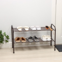 Подставка для обуви, 2 яруса, 82,5&times;32&times;48,5 см, цвет медный антик