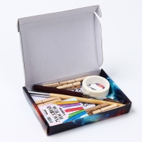 Набор для рисования масляной пастелью. Открытки своими руками &laquo;Космос внутри&raquo;, набор для творчества