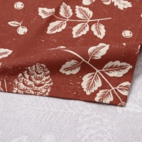 Дорожка Этель "New Year's plants" 40х149 см, 100% хл, рогожка 186 г/м2