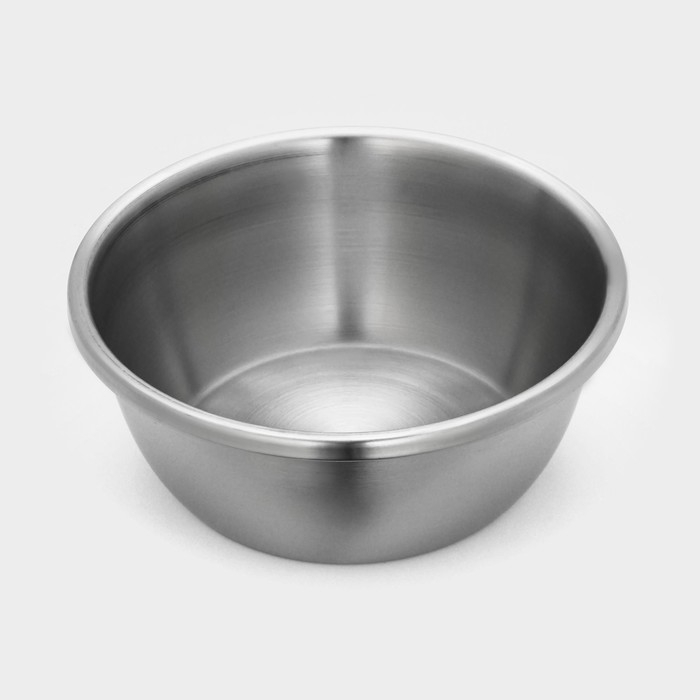 Миска из нержавеющей стали &laquo;Проф&raquo;, 4 л, 26&times;10,5 см, матовая, толщина стали 0,6 мм