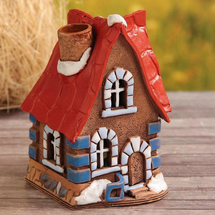 Аромалампа Домик &laquo;Катрин&raquo;, ручная работа, микс 9,5 см