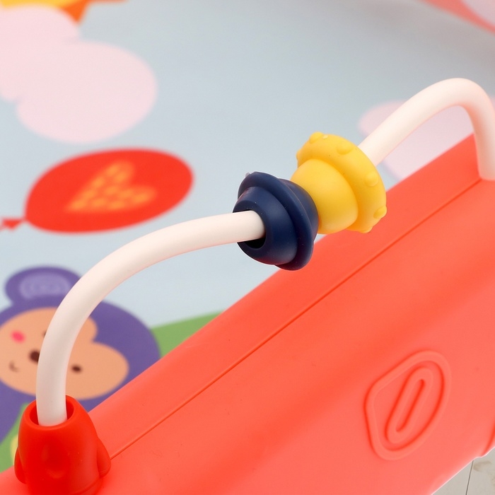 Развивающий коврик-каталка &laquo;Сафари&raquo;, 2 в 1, звуковые эффекты, цвет красный