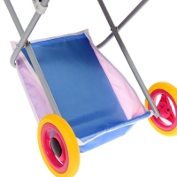 Коляска кукольная №10, цвет сиреневый с голубым Коляска кукольная №10, цвет сиреневый с голубым