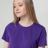 Футболка женская T-bolka Lady фиолетовая, размер 3XL