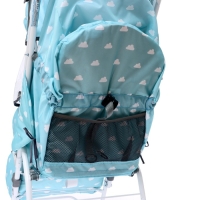 Санки-коляска &laquo;Наши детки 3-1К&raquo;, принт с облачками, цвет голубой