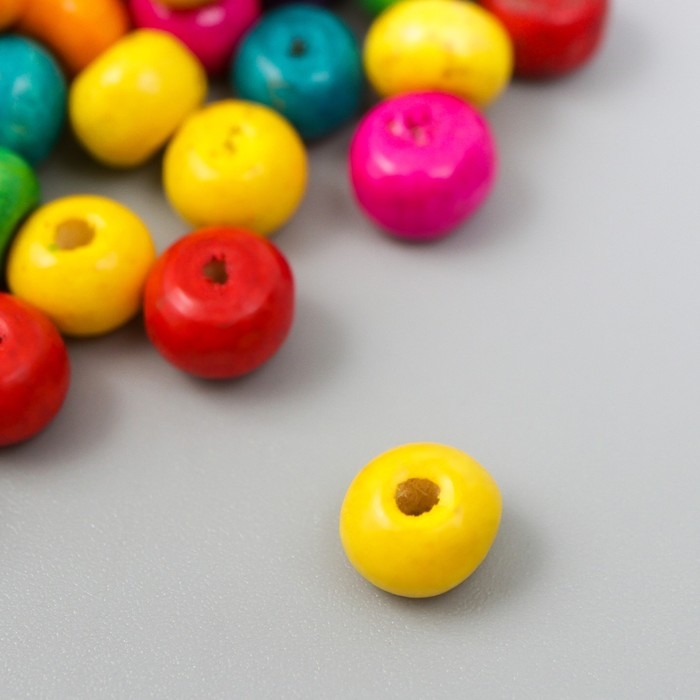 Набор деревянных бусин, 5х6мм, 280шт/упак, цв.разноцветные Набор деревянных бусин, 5х6мм, 280шт/упак, цв.разноцветные