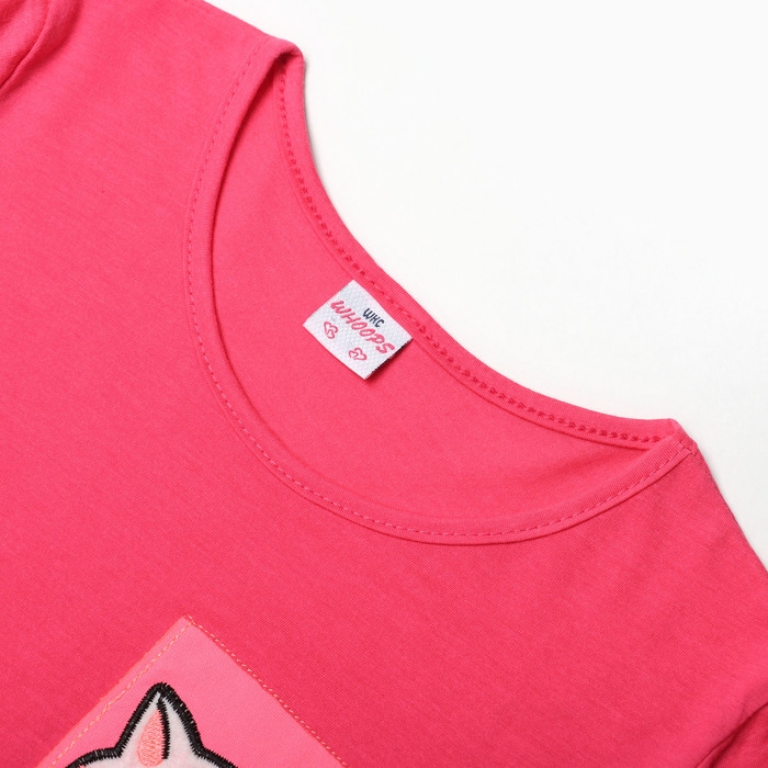 Лонгслив для девочки, цвет фуксия, рост 146 см