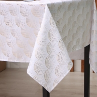 Новый год. Скатерть Этель с тиснением 100*140 &plusmn;5 см, 100% п/э, 120гр/м2