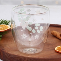 Стакан стеклянный с двойными стенками Дорого внимание «Зимние истории», 300 мл Стакан стеклянный с двойными стенками Дорого внимание «Зимние истории», 300 мл