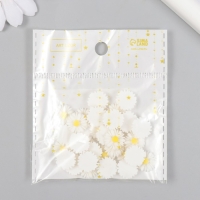 Декор для творчества пластик "Ромашка" набор 30 шт 0,9х0,9 см Декор для творчества пластик "Ромашка" набор 30 шт 0,9х0,9 см