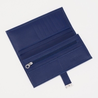 Кошелёк женский на кнопке, цвет синий