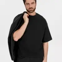 Футболка оверсайз Big boss, черная, размер XS/S Футболка оверсайз Big boss, черная, размер XS/S