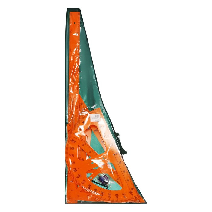 Набор для школьной доски, 5 предметов: 2 треугольника, 1 транспортир, 1 циркуль, 1 линейка Набор для школьной доски, 5 предметов: 2 треугольника, 1 транспортир, 1 циркуль, 1 линейка