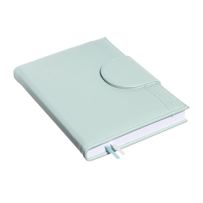Ежедневник недатированный A5, 160 листов, deVENTE.Contea, твёрдая обложка из искусственной кожи с поролоном, блок 70 г/м2, бирюзовый
