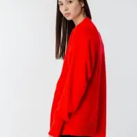 Джемпер оверсайз унисекс Stated в сумке, красный, размер S/M