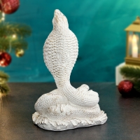 Фигура "Кобра" 24см, белое золото