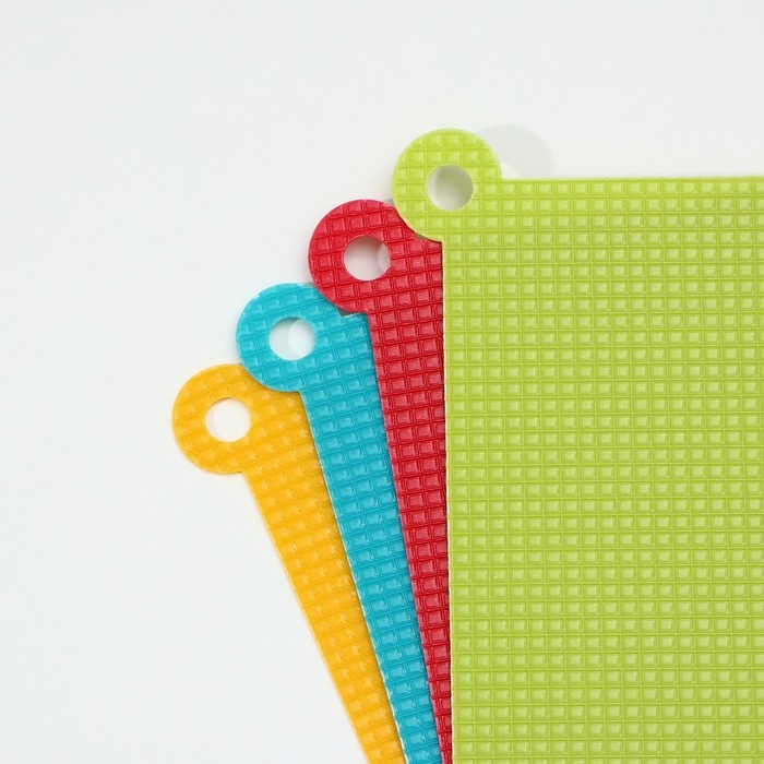 Доска разделочная противоскользящая гибкая Доляна, 26&times;19 см, цвет МИКС