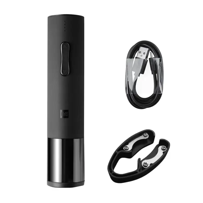 Электрический штопор HuoHou Electric Wine Bottle Opener, черный Электрический штопор HuoHou Electric Wine Bottle Opener, черный