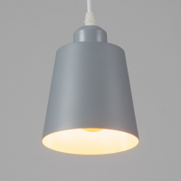 Светильник BayerLux Подвес "Цилиндр" 1x40Вт E27 серый 13х13х16-96 см