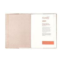 Ежедневник датир 2025г А6+ 176л ESCALADA, мяг обл, иск кожа, тис ф, кр бл 70г/м2, бежевый Ежедневник датир 2025г А6+ 176л ESCALADA, мяг обл, иск кожа, тис ф, кр бл 70г/м2, бежевый