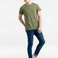 Футболка мужская приталенная Regent Fit меланж хаки, размер S