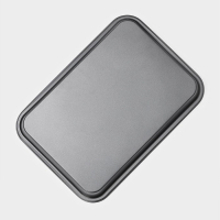 Набор противней Доляна &laquo;Жаклин&raquo;, 3 предмета: 34&times;24 см, 31,5&times;22 см, 30&times;20 см, антипригарное покрытие, цвет чёрный