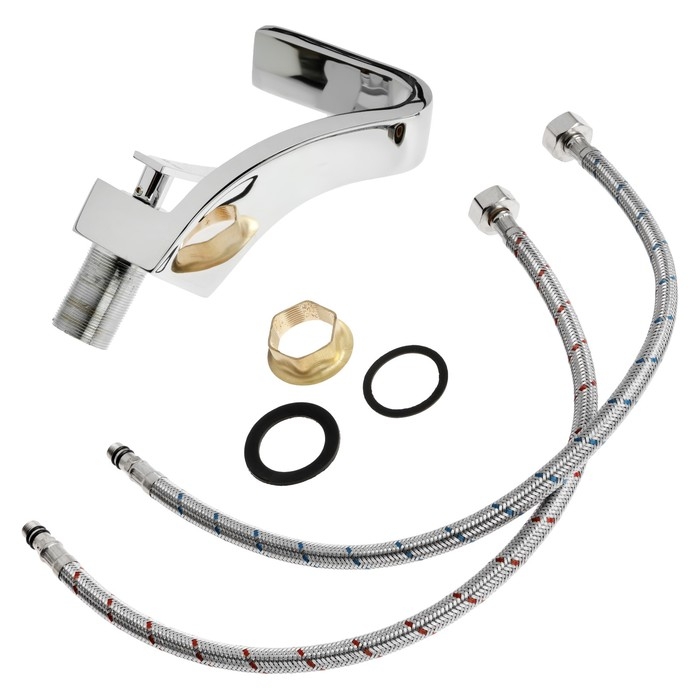 Смеситель для раковины ZEIN Z3805, дизайнерский, однорычажный, картридж 35 мм, хром Смеситель для раковины ZEIN Z3805, дизайнерский, однорычажный, картридж 35 мм, хром