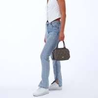 Сумка женская на молнии, цвет бронзовый Сумка женская на молнии, цвет бронзовый