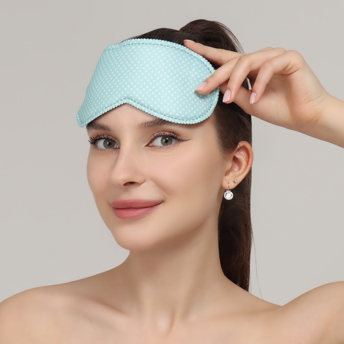 Маска для сна «Пастель», 19,5 × 8,5 см, резинка одинарная, цвет МИКС Маска для сна «Пастель», 19,5 × 8,5 см, резинка одинарная, цвет МИКС