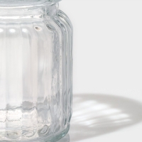 Банка стеклянная для хранения сыпучих продуктов Доляна &laquo;Зайка&raquo;, 230 мл, с керамической крышкой