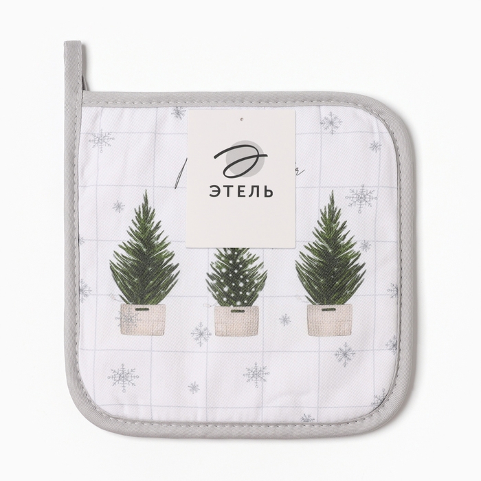 Прихватка Прихватка "Happy New Year" 19х19см, саржа, 100% х/л,ватин 250г/м2