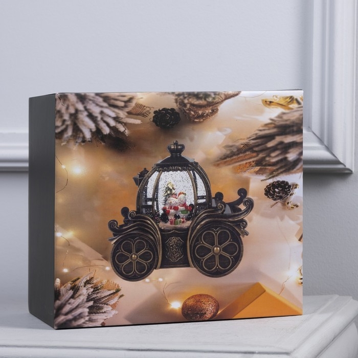 Светодиодная фигура «Карета с Дедом Морозом» 20 × 18.5 × 11 см, пластик, батарейки ААх3 (не в комплекте), USB, свечение тёплое белое Светодиодная фигура «Карета с Дедом Морозом» 20 × 18.5 × 11 см, пластик, батарейки ААх3 (не в комплекте), USB, свечение тёплое белое