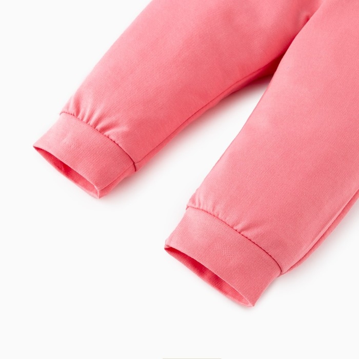 Комплект: худи и брюки Крошка Я &laquo;Зайчик&raquo;, рост 86-92 см, цвет бежевый/розовый